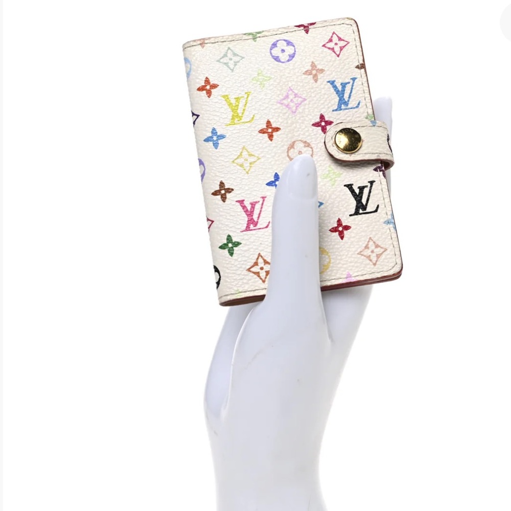 🩷Louis Vuitton Multicolor Murakami Monogram Cardholder with closing snap